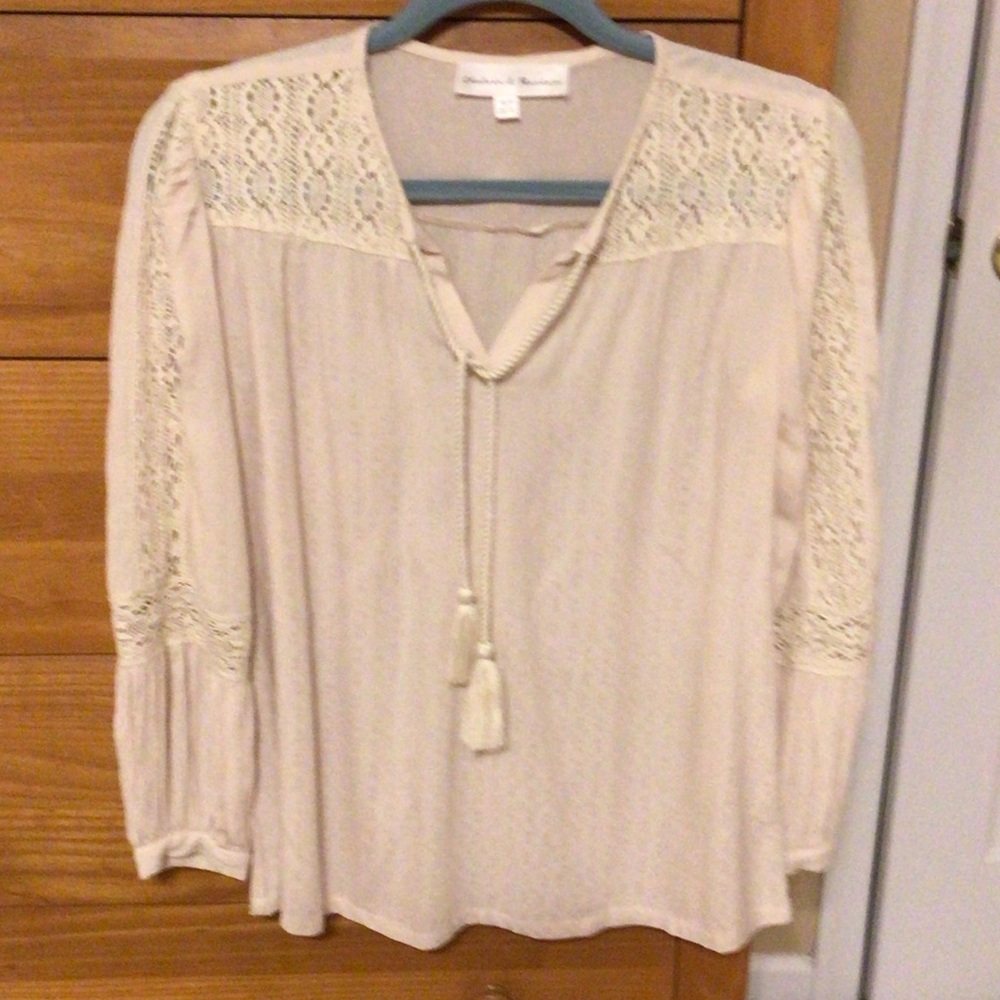 Chelsea & Theodore Cream Lace Blouse